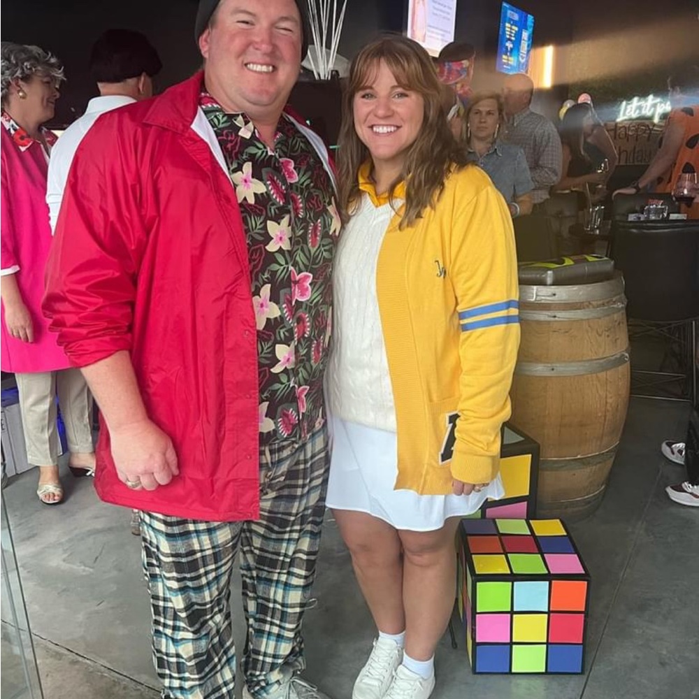 Goonies Chunk costume. XXL Hawaiian shirt (I have two) and XXL red jacket.